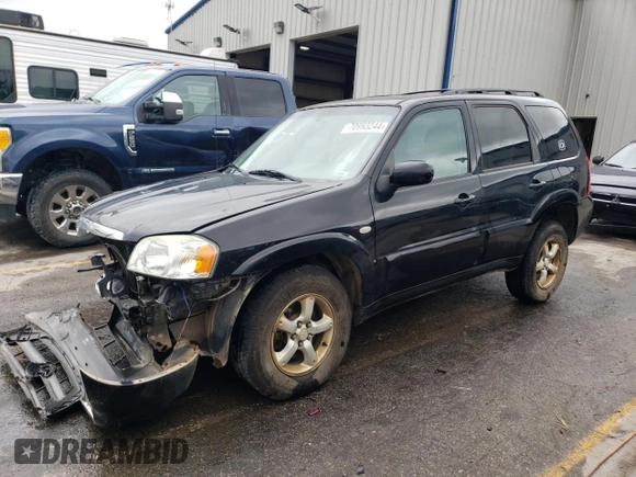 2005 Mazda Tribute S with VIN 4F2YZ04195KM65089, listed as a Copart auction lot 70993244 with Not Provided miles and Salvage Title. Bid and sale history available at DreamBid. Image 1.