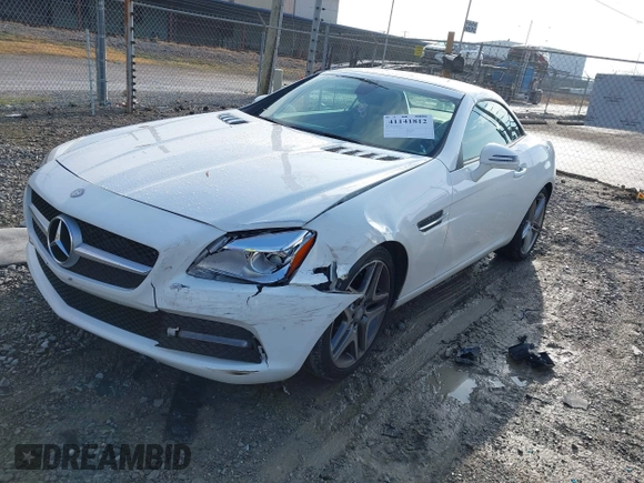 2014 Mercedes-Benz SLK 250 with VIN WDDPK4HA2EF085432, listed as a IAAI auction lot 41141812 with 65,718 mi miles and . Bid and sale history available at DreamBid. Image 17.