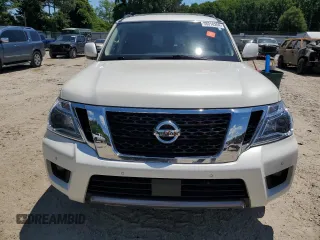 2020 Nissan Armada SL with VIN JN8AY2NDXLX016355, listed as a Copart auction lot 58018284 with 122,370 mi miles and Salvage Title. Bid and sale history available at carsss.com. Image 5.