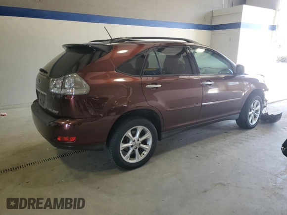 2009 Lexus RX 350 with VIN JTJHK31U392061647, listed as a Copart auction lot 51583545 with Not Provided miles and Salvage Title. Bid and sale history available at DreamBid. Image 3.