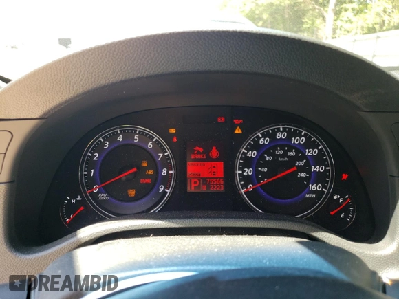 2007 Infiniti G35 Journey with VIN JNKBV61E77M710649, listed as a Copart auction lot 67612944 with 75,566 mi miles and Salvage Title. Bid and sale history available at DreamBid. Image 9.
