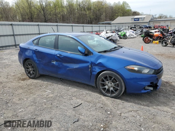 2014 Dodge Dart SXT with VIN 1C3CDFBBXED860446, listed as a Copart auction lot 53584495 with 127,280 mi miles and Salvage Title. Bid and sale history available at DreamBid. Image 4.