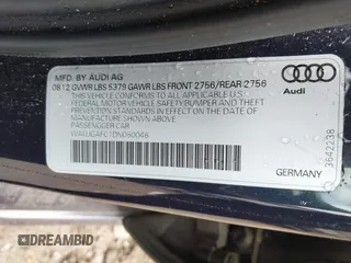 2013 Audi A6 Prestige with VIN WAUJGAFC1DN050046, listed as a IAAI auction lot 42364591 with 101,377 mi miles and . Bid and sale history available at DreamBid. Image 9.