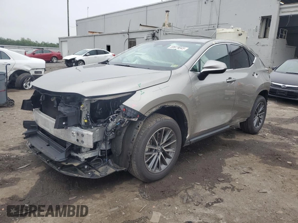 2025 Lexus NX 350 Premium with VIN 2T2GGCEZ3SC072186, listed as a Copart auction lot 59979045 with 7,331 mi miles and Salvage title. Bid and sale history available at DreamBid. Image 1.