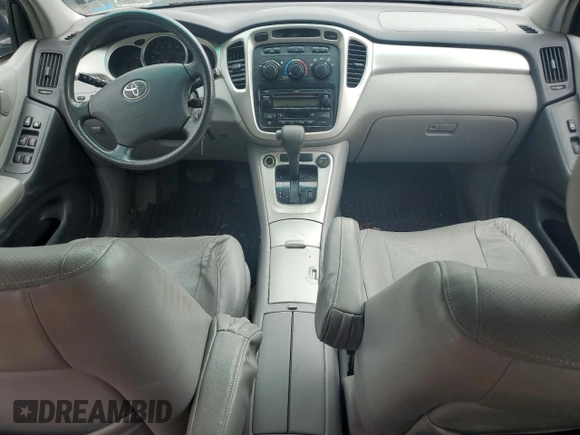 2005 Toyota Highlander z VIN JTEEP21A850090649, wystawiony jako Copart lot #61280015 z przebiegiem 220 506 mil mil oraz Czysty tytuł • Clean title. Historia ofert i sprzedaży dostępna na DreamBid. Obrazek 8.