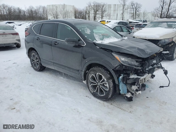 2022 Honda CR-V EX-L with VIN 2HKRW2H88NH667324, listed as a Copart auction lot 46269295 with 34,855 mi miles and Salvage Title. Bid and sale history available at carsss.com. Image 4.