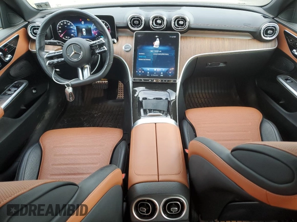 2022 Mercedes-Benz C 300 with VIN W1KAF4HB0NR048123, listed as a Copart auction lot 80442144 with 18,275 mi miles and Salvage Title. Bid and sale history available at DreamBid. Image 8.