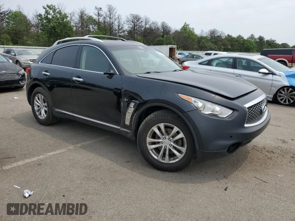 2017 Infiniti QX70 z VIN JN8CS1MW0HM412181, wystawiony jako Copart lot #60594815 z przebiegiem 127 971 mil mil oraz Szkoda całkowita • Salvage title. Historia ofert i sprzedaży dostępna na DreamBid. Obrazek 4.
