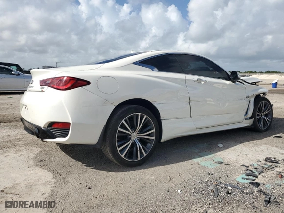 2019 Infiniti Q60 3.0t LUXE with VIN JN1EV7EL7KM291212, listed as a Copart auction lot 70139374 with 35,390 mi miles and Salvage Title. Bid and sale history available at carsss.com. Image 3.