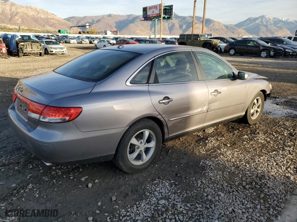 2007 Hyundai Azera GLS with VIN KMHFC46D67A226840, listed as a Copart auction lot 80347184 with 234,966 mi miles and Salvage Title. Bid and sale history available at carsss.com. Image 3.