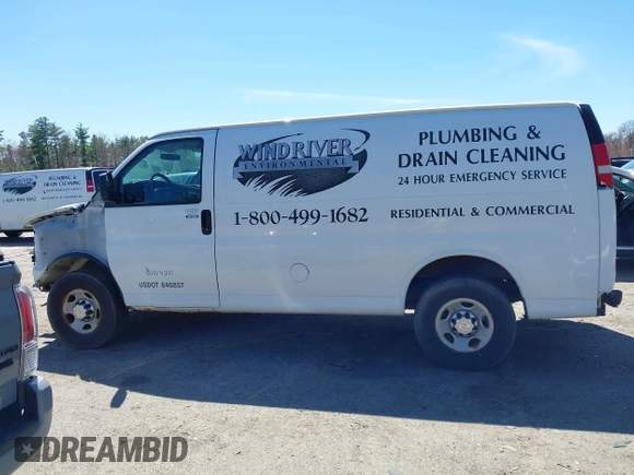 2012 Chevrolet Express Cargo Van with VIN 1GCWGFBA6C1156153, listed as a IAAI auction lot 42168661 with 233,473 mi miles. Bid and sale history available at carsss.com. Image 15.