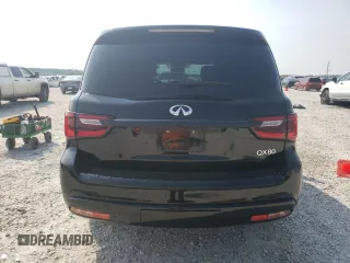 2019 Infiniti QX80 LUXE with VIN JN8AZ2NE2K9230913, listed as a Copart auction lot 57617074 with 95,985 mi miles and Salvage Title. Bid and sale history available at carsss.com. Image 6.