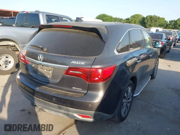 2014 Acura MDX Tech Pkg with VIN 5FRYD4H48EB007419, listed as a IAAI auction lot 42014202 with 1 mi miles. Bid and sale history available at carsss.com. Image 4.