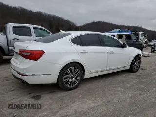 2014 Kia Cadenza Premium with VIN KNALN4D77E5127008, listed as a Copart auction lot 86964554 with 144,381 mi miles and Salvage Title. Bid and sale history available at carsss.com. Image 3.