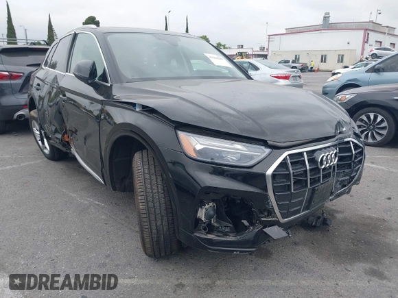 2023 Audi Q5 Premium with VIN WA1ABAFY2P2069296, listed as a IAAI auction lot 42366203 with 14,808 mi miles and . Bid and sale history available at DreamBid. Image 1.