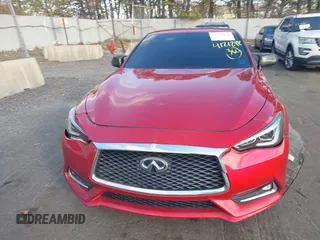 2018 Infiniti Q60 Red Sport 400 with VIN JN1FV7EL1JM630095, listed as a IAAI auction lot 41212992 with 97,970 mi miles and . Bid and sale history available at DreamBid. Image 12.
