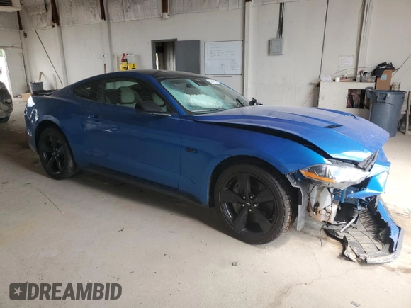2021 Ford Mustang GT with VIN 1FA6P8CF5M5145196, listed as a Copart auction lot 58097725 with 29,413 mi miles and Salvage title. Bid and sale history available at DreamBid. Image 4.