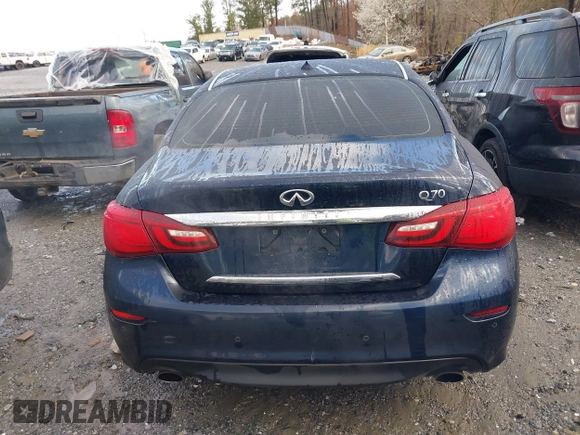 2017 Infiniti Q70 3.7 with VIN JN1BY1AP8HM741443, listed as a IAAI auction lot 41713079 with 138,423 mi miles and . Bid and sale history available at DreamBid. Image 16.
