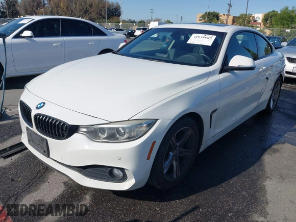 2015 BMW 4 Series 428i with VIN WBA3N7C54FK225367, listed as a IAAI auction lot 41958685 with 142,104 mi miles. Bid and sale history available at carsss.com. Image 2.