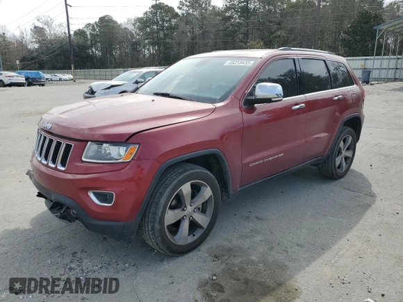 2014 Jeep Grand Cherokee Limited with VIN 1C4RJFBG9EC407418, listed as a Copart auction lot 45313435 with 141,952 mi miles and Salvage Title. Bid and sale history available at carsss.com. Image 1.