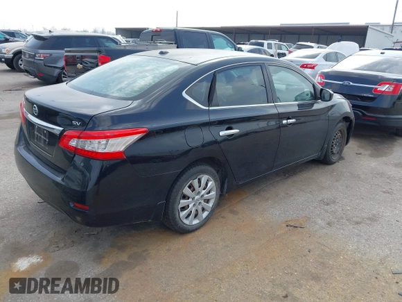 2015 Nissan Sentra SR with VIN 3N1AB7AP8FY308182, listed as a IAAI auction lot 41783618 with 120,947 mi miles and . Bid and sale history available at DreamBid. Image 4.