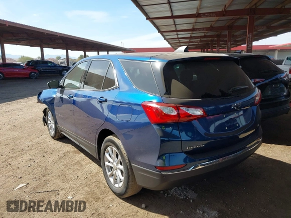 2020 Chevrolet Equinox LT with VIN 3GNAXKEV8LL227287, listed as a IAAI auction lot 41549912 with 27,855 mi miles and . Bid and sale history available at carsss.com. Image 3.
