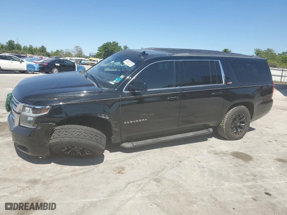 2017 Chevrolet Suburban LT with VIN 1GNSKHKC9HR236542, listed as a Copart auction lot 49681325 with 138,059 mi miles and Salvage Title. Bid and sale history available at carsss.com. Image 1.
