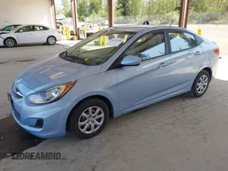 2013 Hyundai Accent GLS with VIN KMHCT4AE9DU556629, listed as a IAAI auction lot 42107644 with 152,274 mi miles. Bid and sale history available at carsss.com. Image 17.