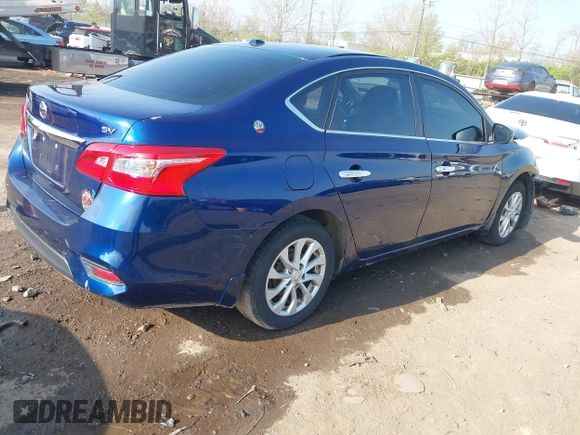 2018 Nissan Sentra SV with VIN 3N1AB7AP7JL643987, listed as a IAAI auction lot 42070616 with 199,273 mi miles. Bid and sale history available at carsss.com. Image 4.