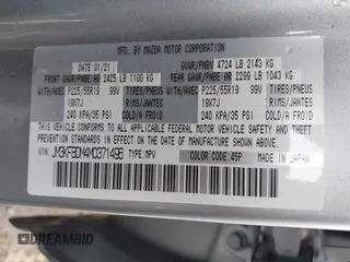 2021 Mazda CX-5 Grand Touring with VIN JM3KFBDM4M0371496, listed as a IAAI auction lot 42428860 with 113,735 mi miles and . Bid and sale history available at DreamBid. Image 9.