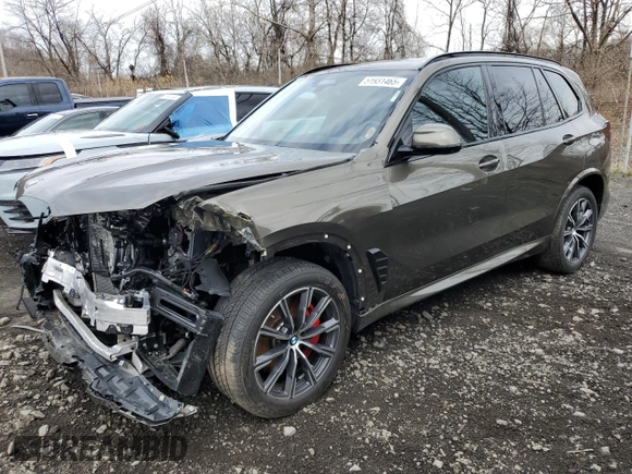 2025 BMW X5 xDrive40i with VIN 5UX23EU01S9Y34671, listed as a Copart auction lot 51931465 with 5,887 mi miles and Salvage Title. Bid and sale history available at carsss.com. Image 1.