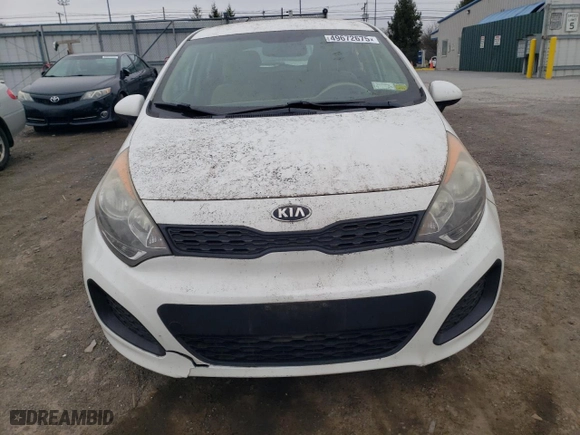 2013 Kia Rio LX with VIN KNADM5A32D6186958, listed as a Copart auction lot 49672675 with 65,342 mi miles and Salvage Title. Bid and sale history available at carsss.com. Image 5.