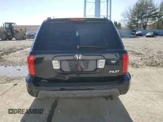 2005 Honda Pilot EX-L with VIN 2HKYF18545H554157, listed as a Copart auction lot 49722105 with 0 mi miles and Salvage Title. Bid and sale history available at carsss.com. Image 6.