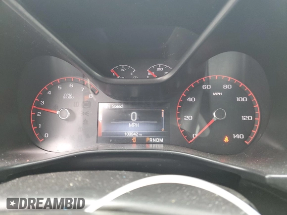 2016 GMC Canyon 4WD SLE with VIN 1GTG6CE37G1270655, listed as a Copart auction lot 43315965 with 103,942 mi miles and Salvage Title. Bid and sale history available at carsss.com. Image 9.