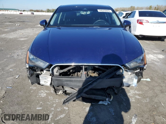 2015 Audi A3 with VIN WAUHJGFF4F1027836, listed as a Copart auction lot 74572223 with 70,508 mi miles and Salvage title. Bid and sale history available at DreamBid. Image 5.