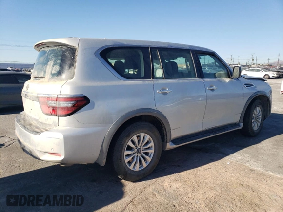 2022 Nissan Armada SV with VIN JN8AY2AD7N9675037, listed as a Copart auction lot 83914134 with 44,753 mi miles and Salvage Title. Bid and sale history available at carsss.com. Image 3.