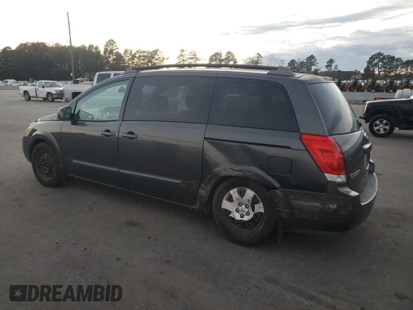 2006 Nissan Quest S Special Edition z VIN 5N1BV28U96N123803, wystawiony jako Copart lot #80056554 z przebiegiem 126 667 mil mil oraz Szkoda całkowita • Salvage title. Historia ofert i sprzedaży dostępna na DreamBid. Obrazek 2.