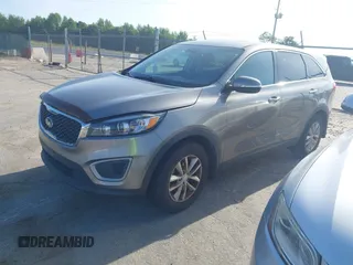 2018 Kia Sorento LX with VIN 5XYPG4A35JG417927, listed as a IAAI auction lot 42153693 with 75,971 mi miles. Bid and sale history available at carsss.com. Image 2.