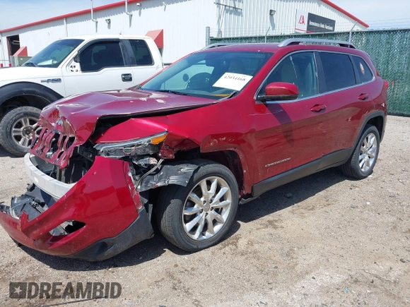 2015 Jeep Cherokee Limited with VIN 1C4PJLDB2FW535796, listed as a IAAI auction lot 42034168 with 151,954 mi miles and . Bid and sale history available at DreamBid. Image 2.