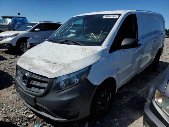 2017 Mercedes-Benz Metris Cargo Cargo with VIN WD3PG2EA7H3205245, listed as a Copart auction lot 69694604 with 138,420 mi miles and Salvage Title. Bid and sale history available at DreamBid. Image 1.