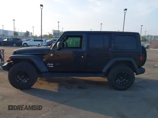 2020 Jeep Wrangler Unlimited Sport S with VIN 1C4HJXDG5LW170579, listed as a IAAI auction lot 41429548 with Not provided miles and . Bid and sale history available at DreamBid. Image 14.