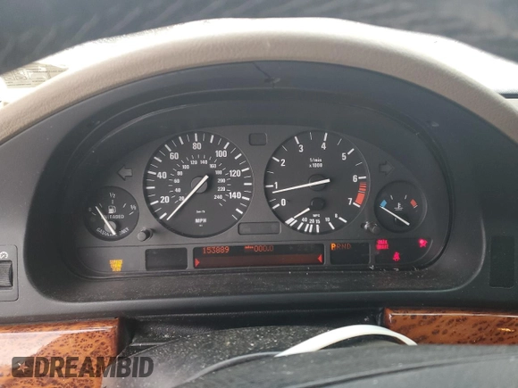 2003 BMW 5 Series 530iA with VIN WBADT634X3CK41414, listed as a Copart auction lot 85972294 with 153,889 mi miles and Salvage Title. Bid and sale history available at carsss.com. Image 9.