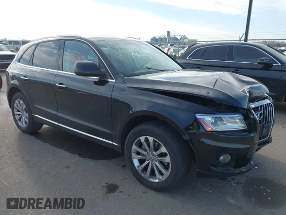 2015 Audi Q5 Premium with VIN WA1CFAFP1FA030479, listed as a IAAI auction lot 40957493 with 103,805 mi miles. Bid and sale history available at carsss.com. Image 1.