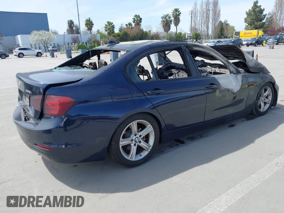 2014 BMW 3 Series 328i with VIN WBA3C1C55EK117681, listed as a IAAI auction lot 41854988 with 1 mi miles. Bid and sale history available at carsss.com. Image 4.