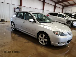 2005 Mazda 3 s with VIN JM1BK343751242648, listed as a Copart auction lot 47058305 with 170,733 mi miles and Salvage Title. Bid and sale history available at carsss.com. Image 4.