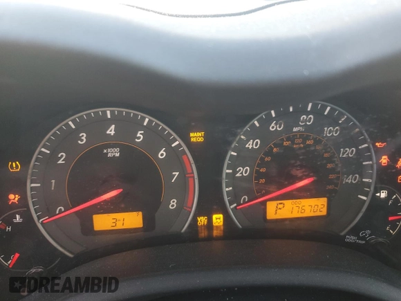 2010 Toyota Corolla with VIN 1NXBU4EEXAZ355174, listed as a Copart auction lot 83211304 with 176,702 mi miles and Non Repairable. Bid and sale history available at DreamBid. Image 9.