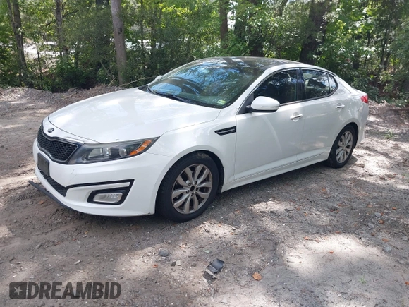 2015 Kia Optima EX with VIN 5XXGN4A75FG416779, listed as a IAAI auction lot 42642416 with 145,683 mi miles and . Bid and sale history available at DreamBid. Image 2.