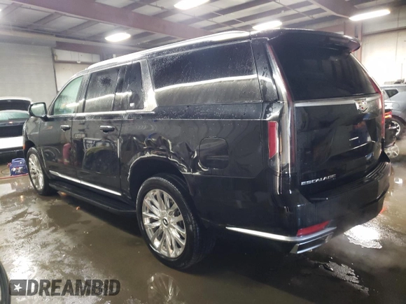 2023 Cadillac Escalade ESV 4WD Premium Luxury z VIN 1GYS4KKL7PR268558, wystawiony jako Copart lot #89128085 z przebiegiem 62 628 mil mil oraz Czysty tytuł • Clean title. Historia ofert i sprzedaży dostępna na DreamBid. Obrazek 2.