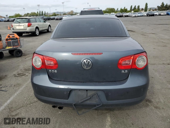 2007 Volkswagen Eos 3.2L with VIN WVWDB71F07V039241, listed as a Copart auction lot 54573135 with 131,341 mi miles and Clean Title. Bid and sale history available at DreamBid. Image 6.
