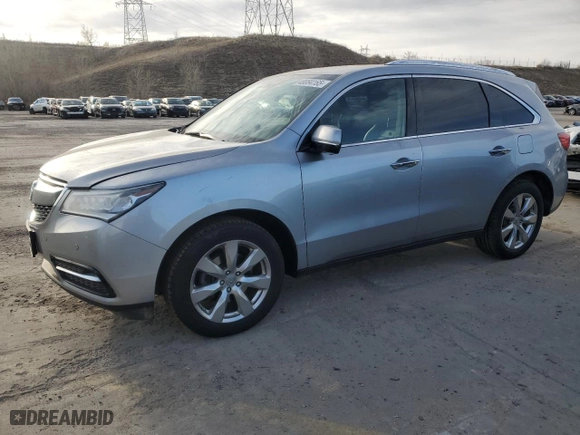 2016 Acura MDX w/Advance with VIN 5FRYD4H90GB022799, listed as a Copart auction lot 48084165 with 166,971 mi miles and Salvage Title. Bid and sale history available at carsss.com. Image 1.